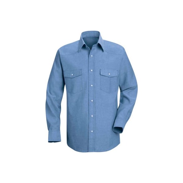 Red Kap Men's Deluxe Western Style Shirt Regular-XL SC14-SC14LBRGXL